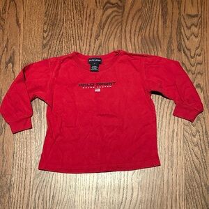 Ralph Lauren kids Polo Sport long sleeve logo t-shirt red size 2T
